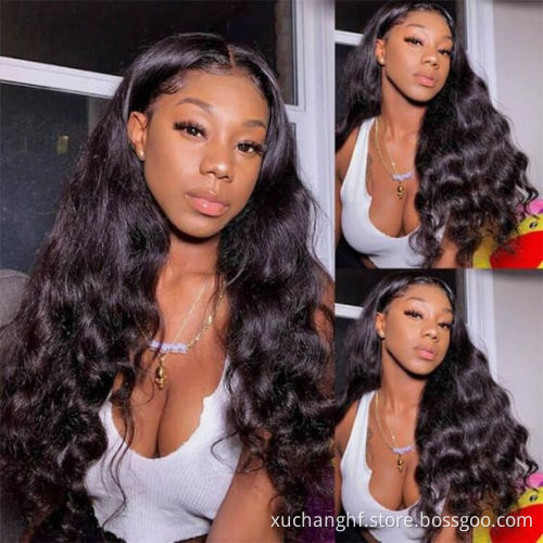 Fast Shipping 13X6 Lace Front Wig Brazilian Body Wave Virgin Human Hair Pre plucked Lace Front Human Hair Wigs For Black Women